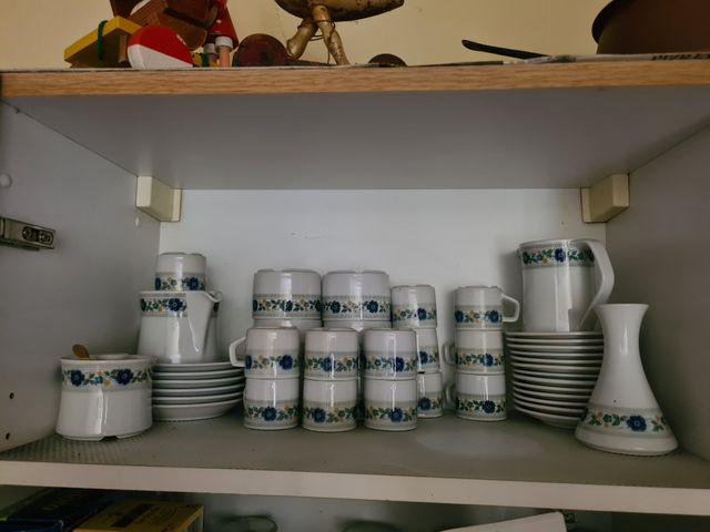 set caffè: caffè cappuc. vaso lattiera teiera zucc