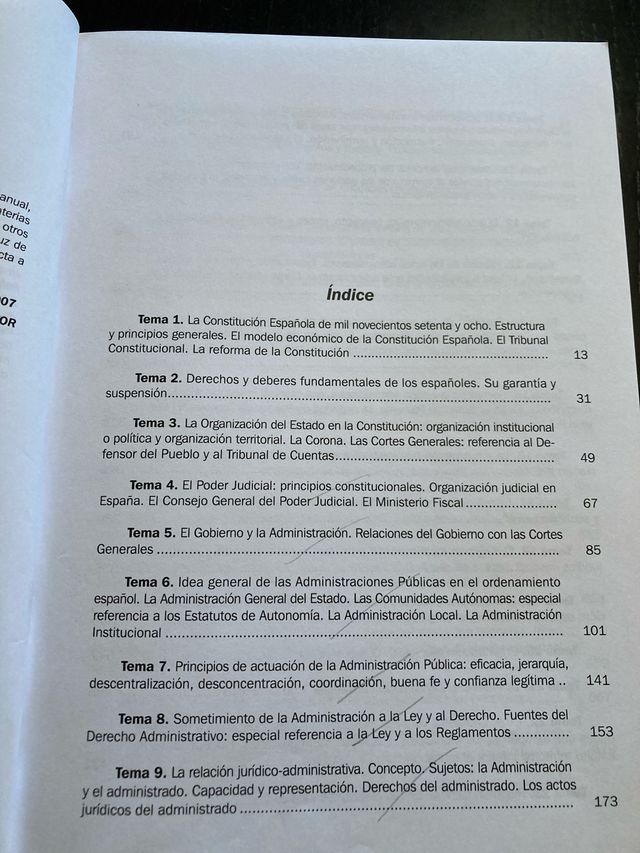 Temario oposiciones administrativos