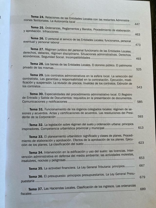 Temario oposiciones administrativos