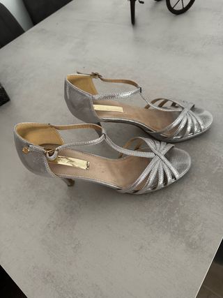 Sandalias fiesta plateadas