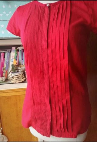 Blusa roja Massimo Dutti