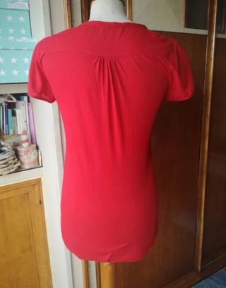 Blusa roja Massimo Dutti