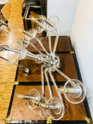 SUPER OFERTA !!! LAMPARA  DE CRISTAL CHECOSLOVACO
