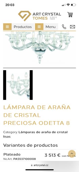 SUPER OFERTA !!! LAMPARA  DE CRISTAL CHECOSLOVACO