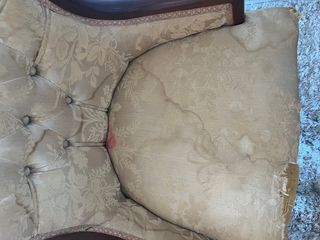 sillas de madera y tela