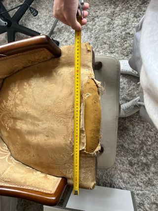 sillas de madera y tela