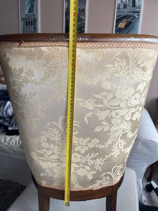 sillas de madera y tela