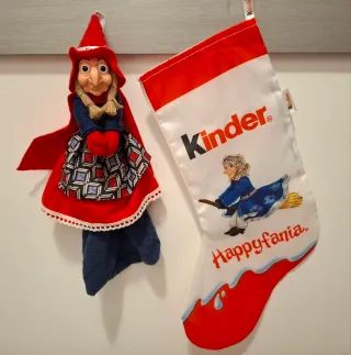 Befana Betta Saetta collezione Kinder più calza
