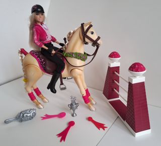 Barbie Amazona y su caballo saltador Tawny