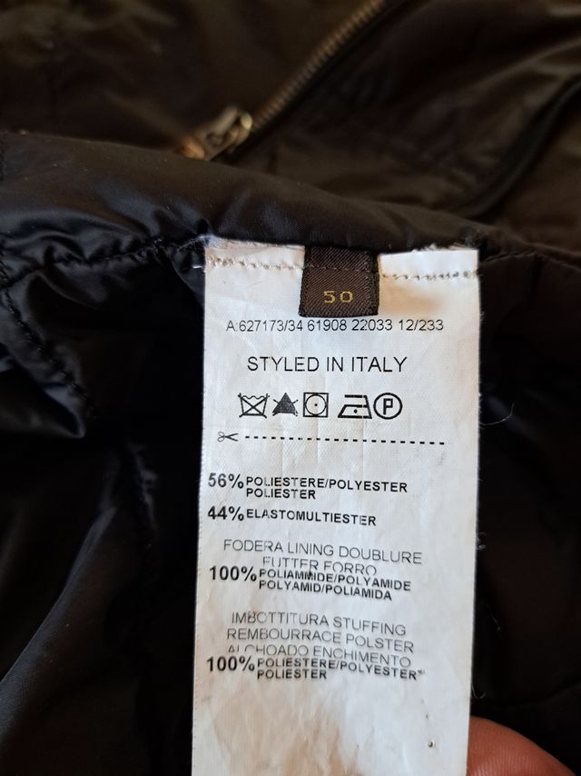 Parka Trussardi nero, taglia IT50
