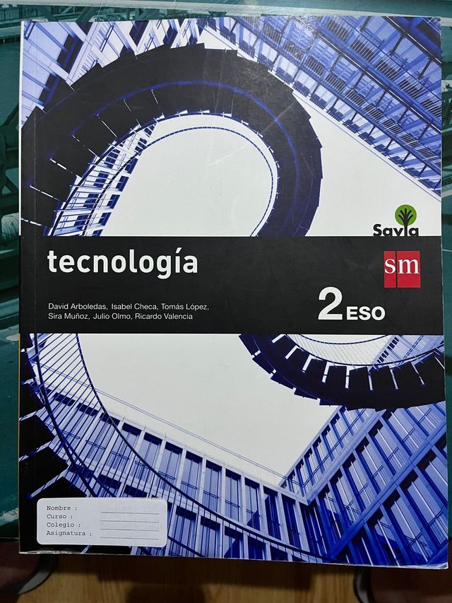 libro tecnología 2 eso savia