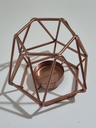 Portacandela in ferro forma geometrica