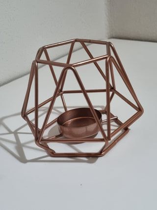 Portacandela in ferro forma geometrica