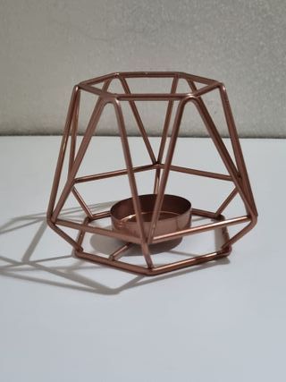 Portacandela in ferro forma geometrica