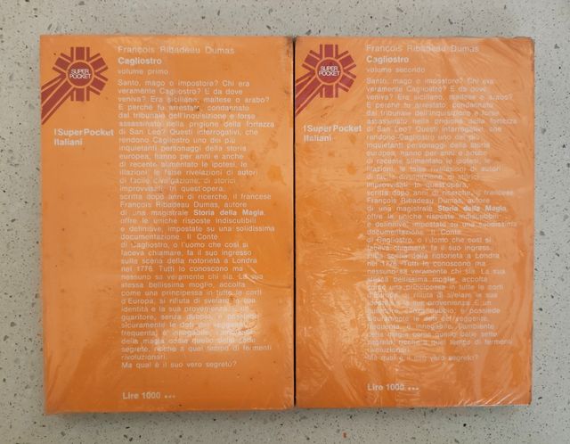 Cagliostro serie rossa/Pocket storia di F. R Dumas