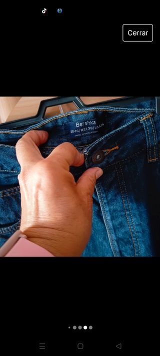 Pantalon corto bermuda vaquera hombre #Bershka 46