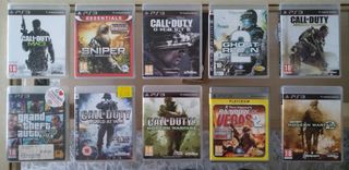 Lote 10 Juegos Guerra/Estrategia PS3
