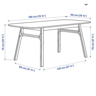 mesa comedor Bambu y 6 sillas