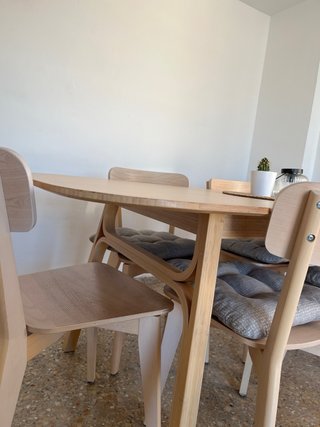 mesa comedor Bambu y 6 sillas