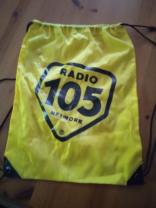 Zaino Radio 105 colore giallo limone