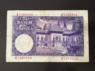Billete 25 pesetas 1954