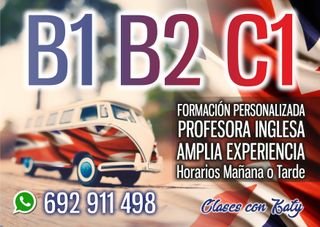 Clases de inglés con profesora nativa