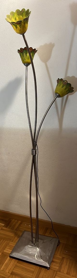 Lampara artesanal de acero