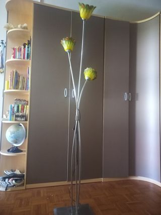 Lampara artesanal de acero