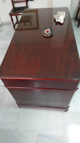 Mesa y sillas de despacho siglo XIX