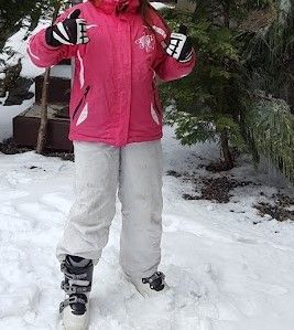 Chaqueta de esquí para niñas 134-140cm