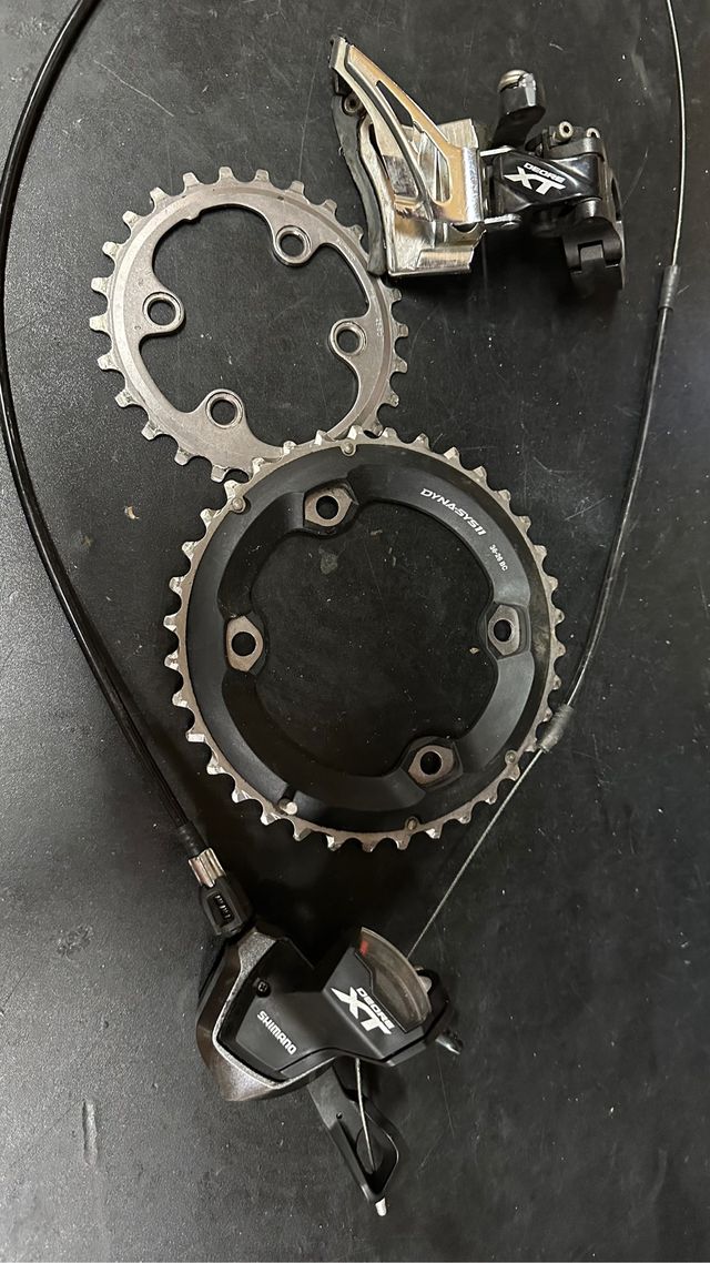 Desviador + platos XT