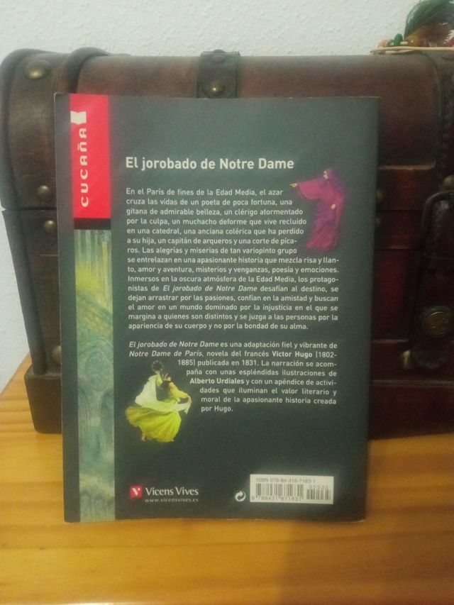 El jorobado de notre dame. Libro