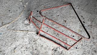 Portabultos bicicleta antigua