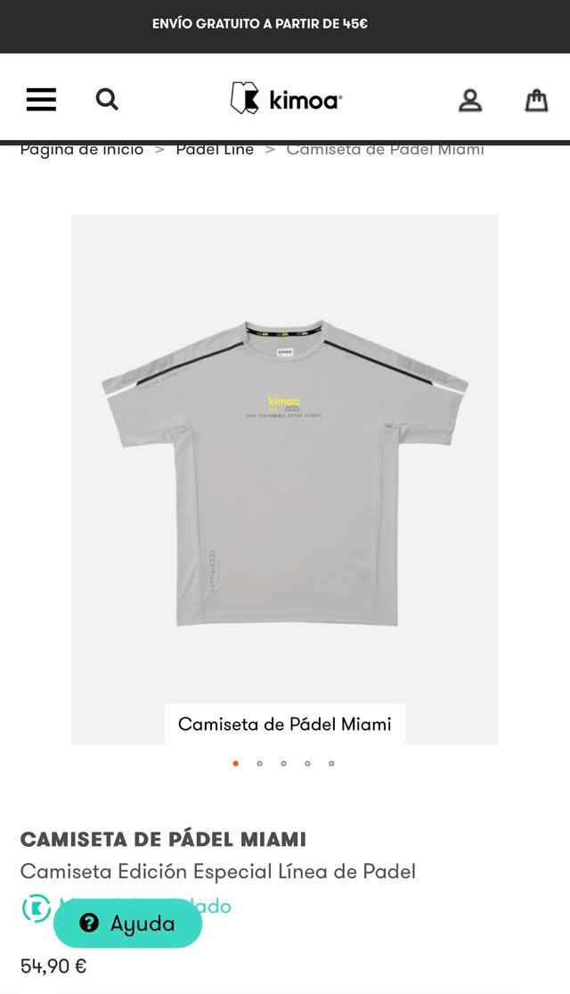 Camiseta Padel Kimoa Miami talla L