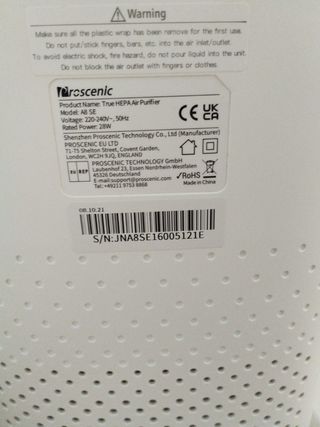 Proscenic A8SE purificador de aire