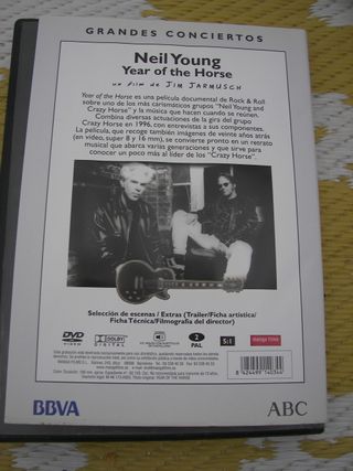 DVD NEIL YOUNG EN DIRECTO-YEAR OF THE HORSE