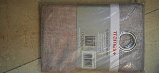 Cortinas nuevas rosas y grises