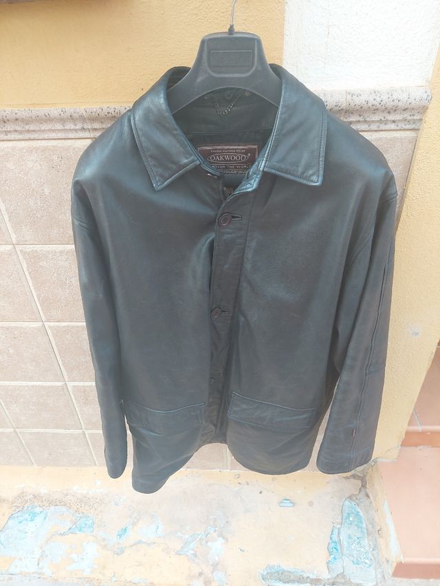 Giacca in pelle marrone 