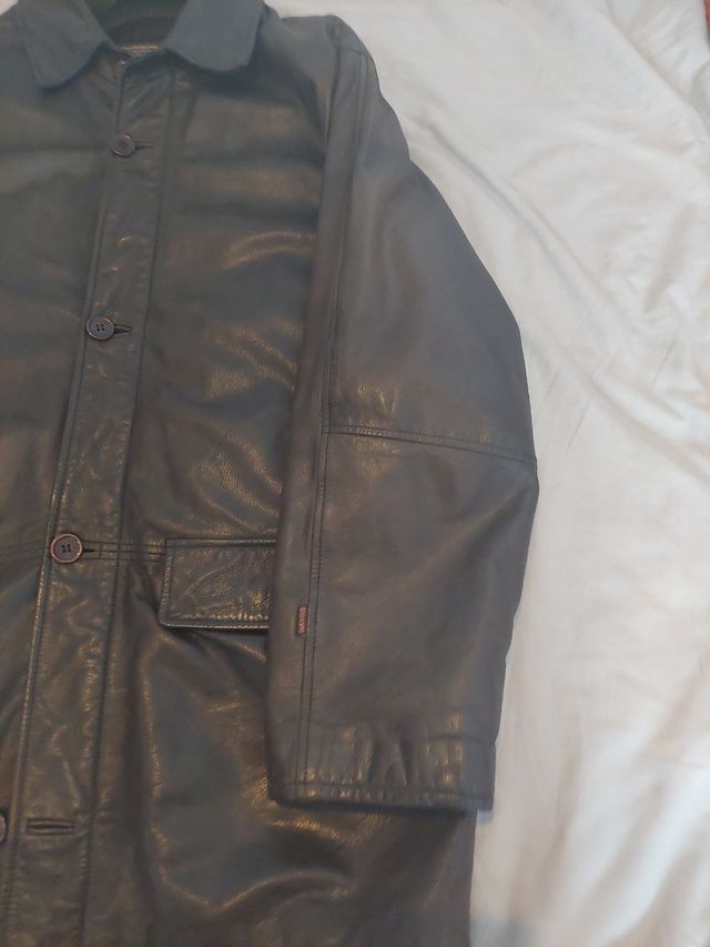 Giacca in pelle marrone 