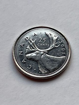 25 Cents Canada Moneta