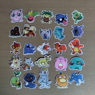 100 Autocolantes  Stickers Pokémon Desenhos