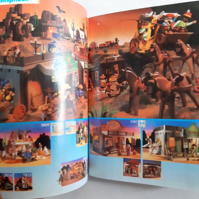 Playmobil mini catálogo 1997 medieval oeste victor