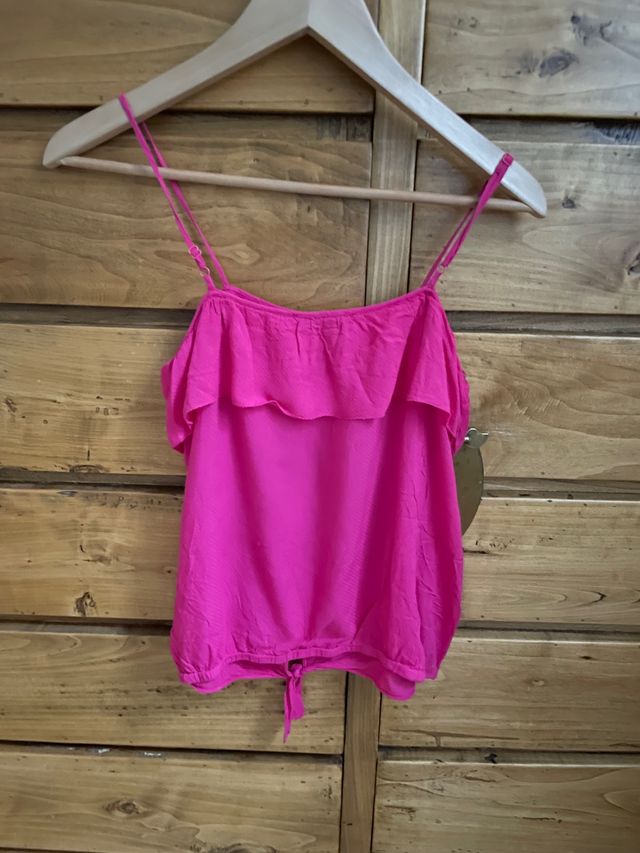 Top tirantes fucsia Massimo Dutti 11-12 años