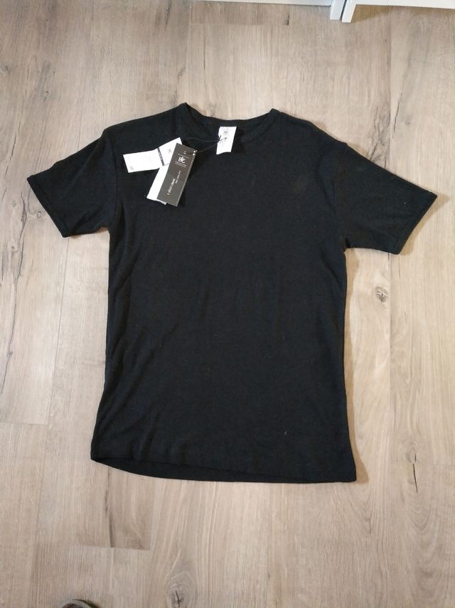 Camiseta negra 100% algodón 