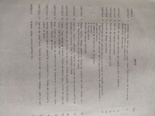 Manual de patrones costura Sistema LIESA