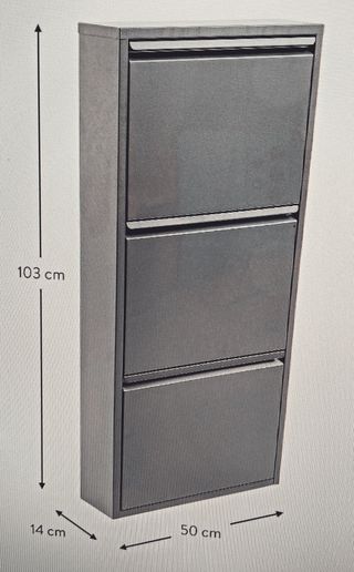 Mueble zapatero marca Dottus color plata