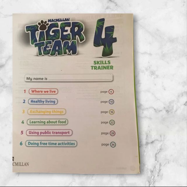 Libro INGLES TIGER TEAM 4 skills trainer