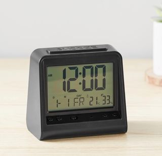 Reloj despertador digital con temperatur