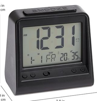 Reloj despertador digital con temperatur