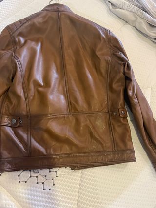 Cazadora piel Massimo Dutti         